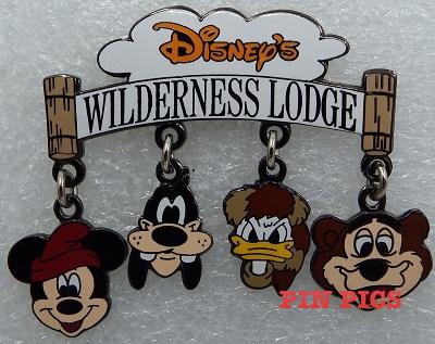 WDW - Mickey, Goofy, Donald and Humphrey - Wilderness Lodge - Dangle