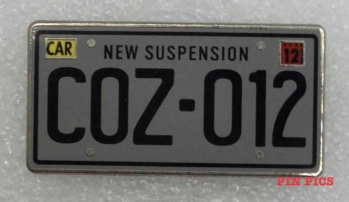 WDI - COZ 012 License Plate - Cars Land - Mystery