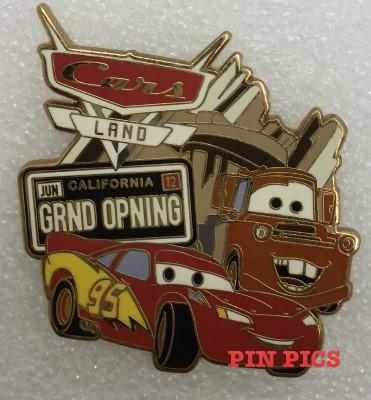 Cars Land Grand Opening Press / Media Day Pin