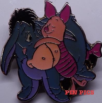 Piglet Hugging Eeyore - Greeting Card