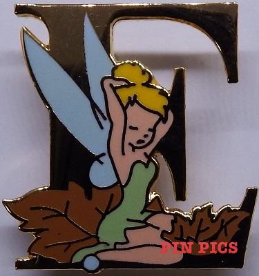 Tinker Bell #2 E Letter Name Pin