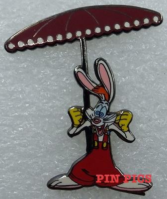 DLR - Roger Rabbit Popcorn Vendor 2 Pin Set (Rabbit Under Umbrella)