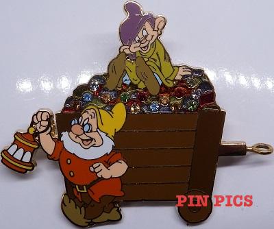 WDW - Gold Card - Dwarfs with Mine Cars - Doc & Dopey