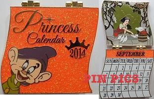DSSH - Snow White and Dopey - September - Princess - Calendar