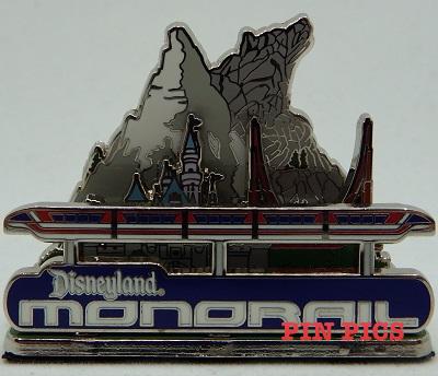 DLR - Mickey's Pin Odyssey 2008 - Disneyland® Monorail (Diorama)
