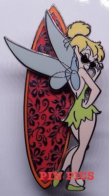 WDW - Where Dreams HapPIN - Disney Pin Celebration 2007 - 5 Pin Boxed Set - Dream To... Make Believe (Tinker Bell as Surfer)