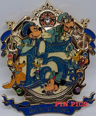 TDR - Mickey, Minnie, Donald, Daisy, Pluto & Goofy - Tokyo DisneySea - 15th Anniversary - Jumbo - TDS