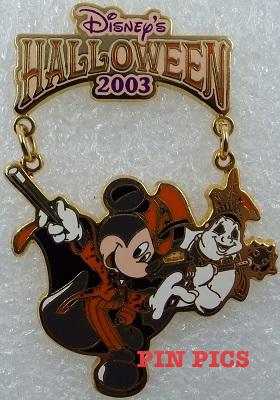 TDR - Mickey Mouse & Ghost - Halloween 2003 - Dangle - TDL