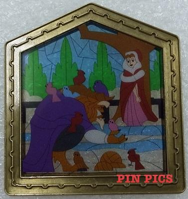 Beauty and the Beast 25 Enchanted Years: 4 Pin Boxed Set - Birds Scene