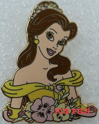 DS - Princesses with Flowers - 4 Pin Set (Belle Only)
