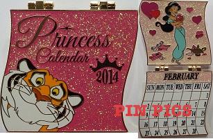 DSSH - Jasmine and Rajah - Aladdin - February - Princess - Calendar