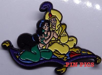 Sedesma - Aladdin and Jasmine on Carpet - Black Metal