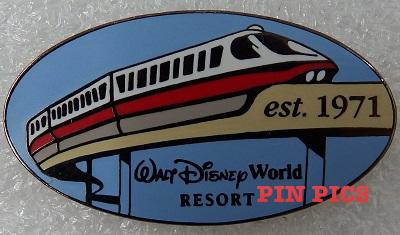 WDW - Red Monorail Pin (est. 1971)