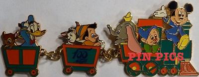 JDS - Mickey Mouse, Dopey & Dumbo - Train - 100 Years of Magic - 3 Pin Set
