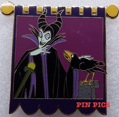 DS - Disney Shopping - Sleeping Beauty Tapestry Series Maleficent & Diablo Pin