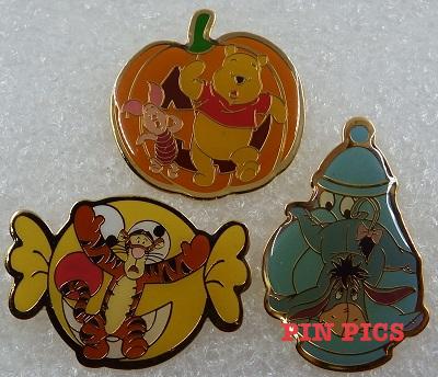 JDS - Pooh, Eeyore & Tigger - Halloween 2004 - 3 Pin Set