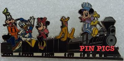 DLR - Mickey, Minnie, Donald, Goofy, Pluto - Walt's Miniature Train