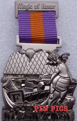 WDW - Figment - Journey Into Imagination - Magic of Honor - Medal - Pin of the Month