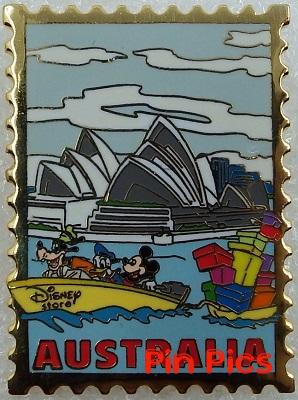 JDS - Mickey & Goofy - Australia - The DS Stamp - Walt Disney 100th Year