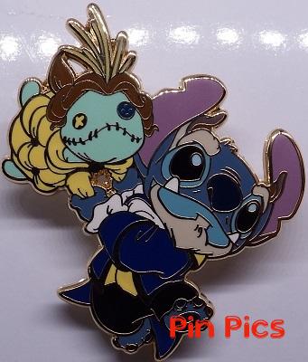 JDS - Stitch as Beast and Scrump as Belle - Stitch Dressed As