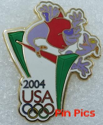 WDW - Figment - High Jump - Decathlon Pin Pursuit - USA Olympic Logo 2004