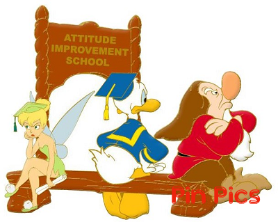 DS - Tinker Bell. Donald and Grumpy - Attitude Improvement - Graduation