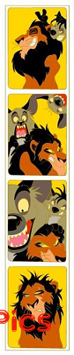DS - Scar and Hyenas - Lion King - Photo Booth