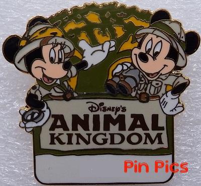 WDW - Mickey and Minnie - Safari Outfits - Tree of Life - Animal Kingdom Name Badge