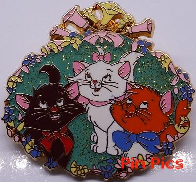 Bootleg - Aristocats Trio (Marie, Berlioz and Toulouse) in Flowered Wreath