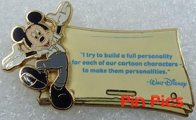 WDW - Gold Card Walt Disney Quotes 'I Try To Build...'