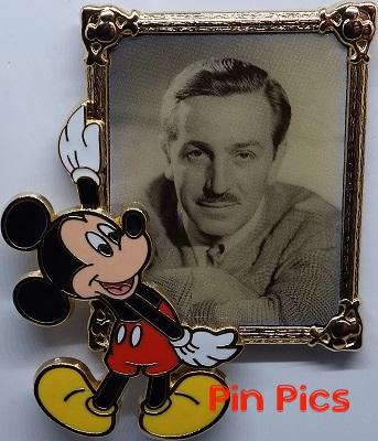 Mickey Mouse - Holding Walt Disney Framed Portrait Picture