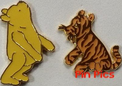 Michel & Company - Pooh & Friends 2-Pin Greeting Card Series (Pooh & Tigger Look Up)