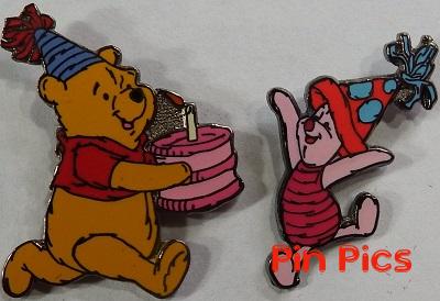 Pooh & Piglet Birthday Set (2 Pins)