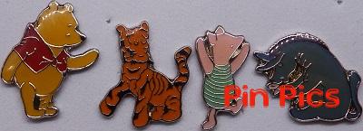 JDS - Pooh, Tigger, Eeyore & Piglet - Classic Pooh #1 - Mini 4 Pin Set