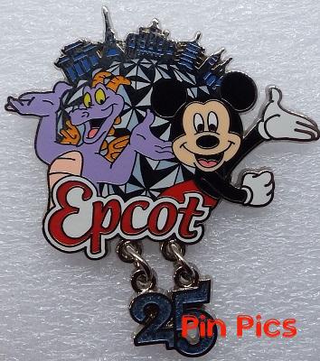 WDW - Epcot® 25th Anniversary - Dangle - Figment and Mickey (Artist Proof)