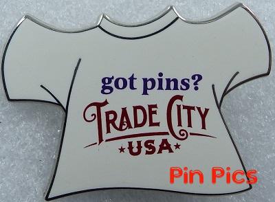 WDW - Trade City, USA - Disney Pin Celebration 2010 - Box Set - Figment's Souvenir Shop (T-Shirt Only)