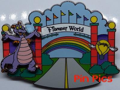 WDW - Where Dreams HapPIN - Disney Pin Celebration 2007 - Figment World Framed Set - Figment's Welcome Only