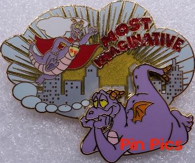 WDW - Pin Trading University - Disney's Pin Celebration 2008 - Most Imaginative - Figment (Completer Pin)