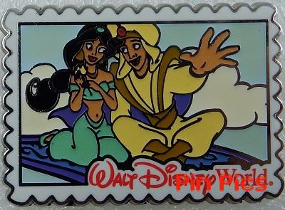 WDW - Aladdin and Jasmine on Magic Carpet - Postcards - Deluxe Starter