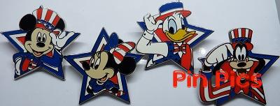 Mickey, Minnie, Donald and Goofy - Patriotic Starter Set