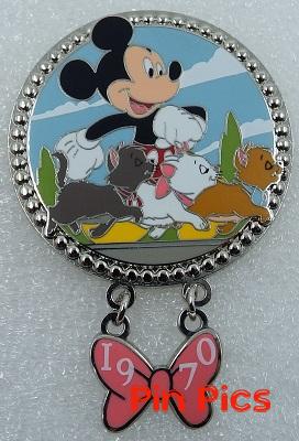 DLP - Mickey, Berlioz, Toulouse and Marie - Aristocats - Pin Trading Event - It All Started with a Mouse