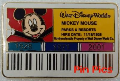 WDW - Mickey Mouse - Cast ID Badge/Card