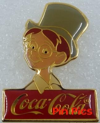 WDW - John Darling - 15th Anniversary - 1986 Coca-Cola Framed Set - Peter Pan - Boy with Top Hat