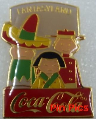 WDW - Fantasyland - 15th Anniversary - 1986 Coca-Cola Framed Set - It's a Small World - Canadian Mountie