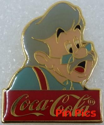 WDW - Geppetto -15th Anniversary - 1986 Coca-Cola Framed Set - Pinocchio - Old Man with Square Glasses
