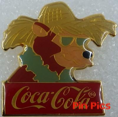 WDW - Gomer - Country Bear Jamboree - 15th Anniversary - 1986 Coca-Cola Framed Set - Bear in Straw Hat
