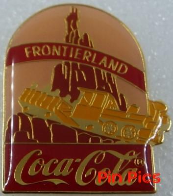 WDW - Frontierland - Thunder Mountain Railroad - 15th Anniversary - 1986 Coca-Cola Framed Set - Train