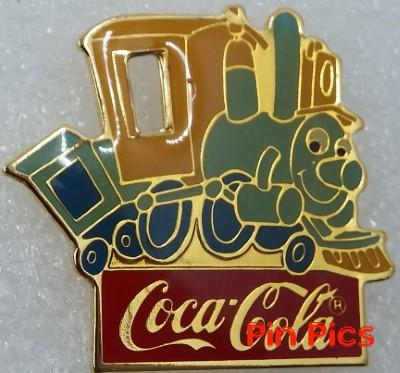 WDW - Casey Jr. - 15th Anniversary - 1986 Coca-Cola Framed Set - Dumbo -Train with Face