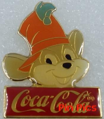WDW - Timothy Q. Mouse - 15th Anniversary - 1986 Coca-Cola Framed Set - Dumbo - Mouse with Orange Hat