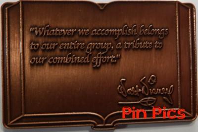 Disney Auctions - Walt Disney Book Quotation (...A Tribute To Our Combined Effort)